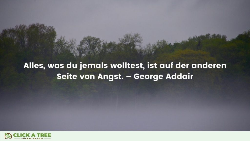 Alles was du jemals wolltest ist auf der anderen Seite von Angst. Geoge Addair