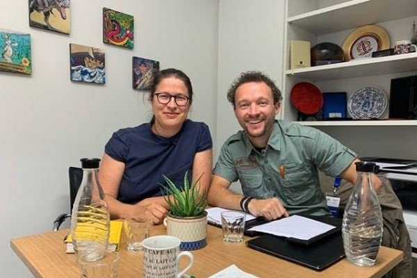 B'n'Tree Founder Chris Kaiser meets Bavarian state parliament member Stephanie Schuhknecht from the Green Party Bündnis 90 Die Grünen 2