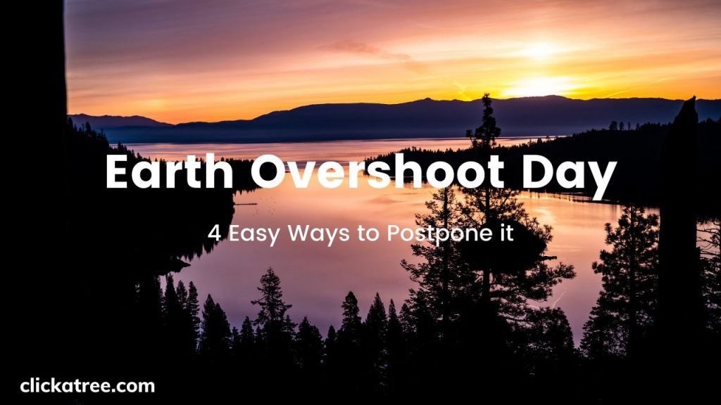 Earth Overshoot Day - 4 Ways to Postpone it