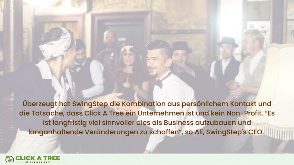 Wieso SwingStep Bäume mit Click A Tree pflanzt