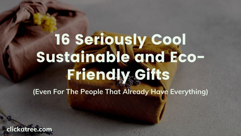 19 Serioursly Cool Sustainable and eco-friendly gifts by Click A Tree
