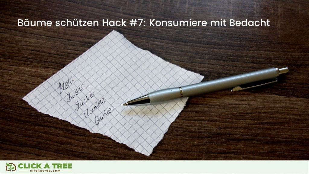 Konsumiere mit Bedacht