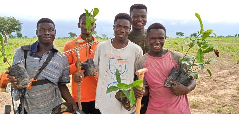 Project Introduction: Planting Trees in Ghana. The next generation smile with new trees, opportunities and hope.
