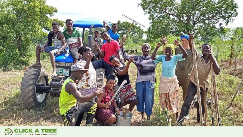 Unser Aufforstungsprojekt: Click A Tree's Team in Ghana