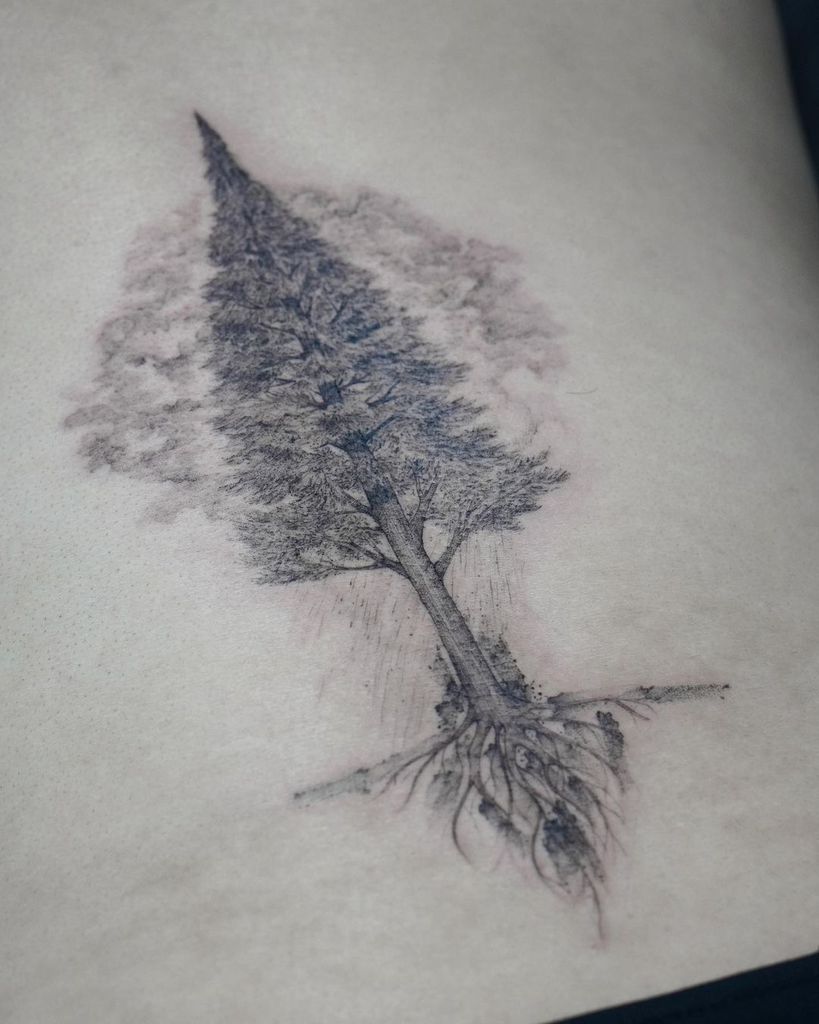 Tree Tattoo by Rain w Click A Tree