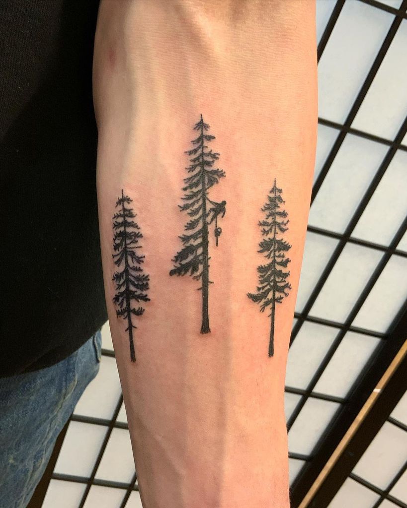 Tree Tattoo by Todd representing 3 generations of logging w Click A Tree